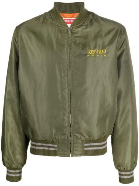 embroidered-logo bomber jacket by KENZO