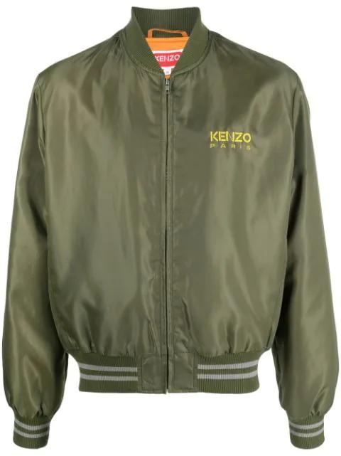 logo-embroidered bomber jacket by KENZO