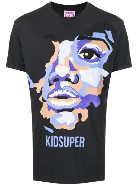 Face graphic-print T-shirt by KIDSUPER STUDIOS