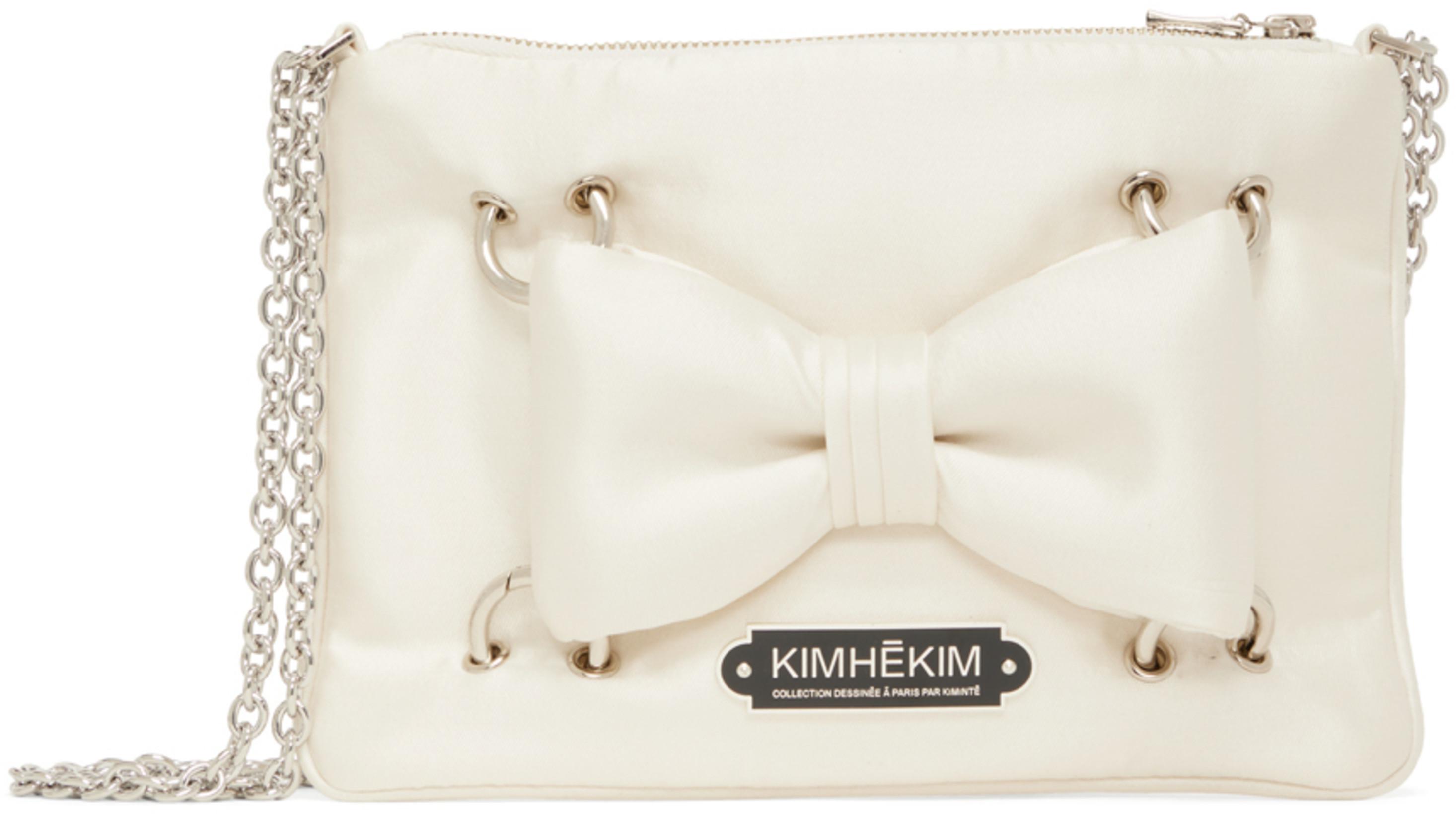 White Seraphim Bow Mini Bag by KIMHEKIM