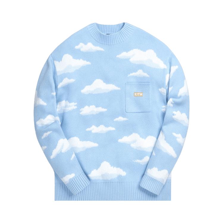 Kith For The Simpsons Cloud Intarsia Sweater 'Blue' by KITH