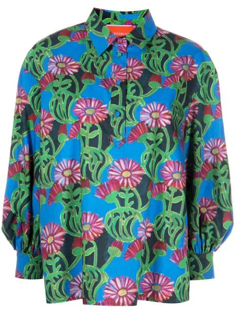 floral-print shirt by LA DOUBLEJ