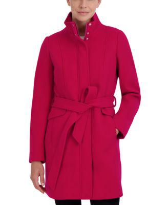 hooded belted walker coat