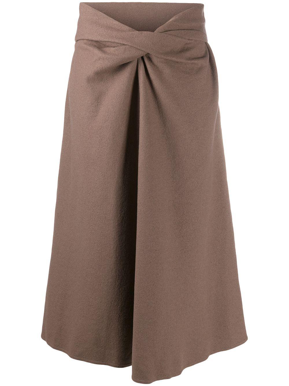twist detail midi skirt by LEMAIRE