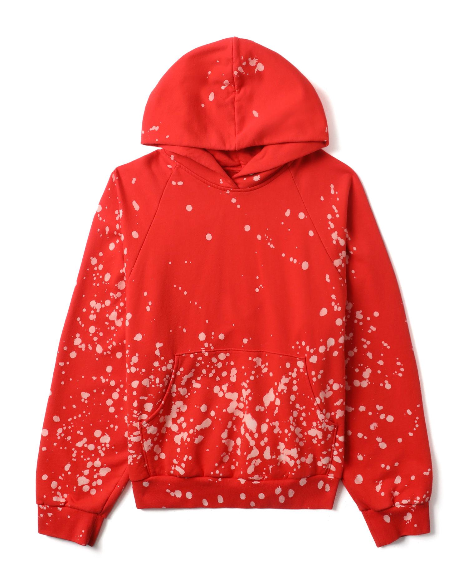 red and white snowflake hoodie