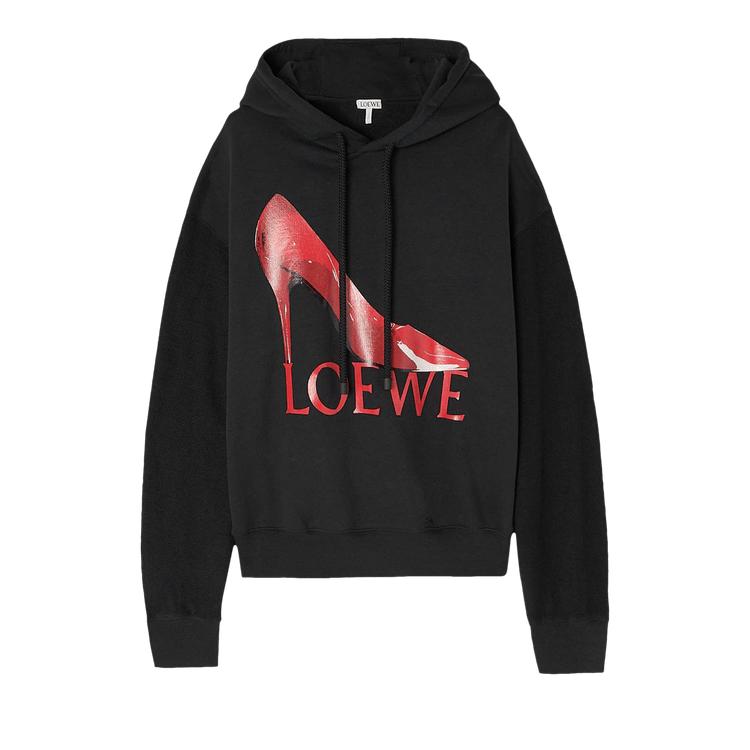 Loewe Pump Hoodie 'Black/Red' by LOEWE