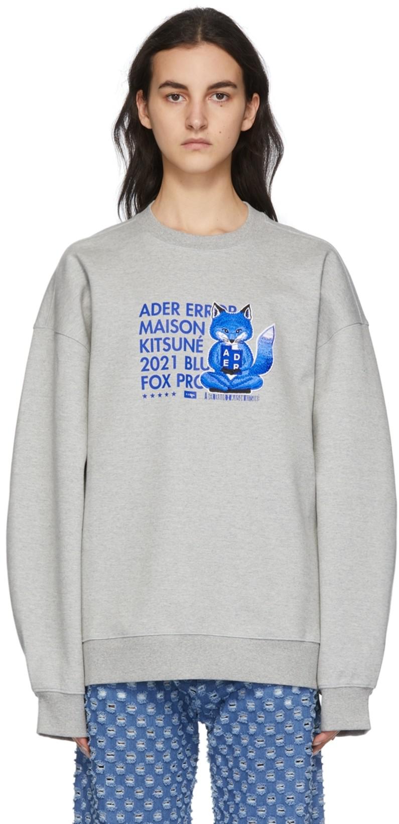 極細繊維クロス メゾンキツネ ADER ERROR X MAISON KITSUNE スウェット