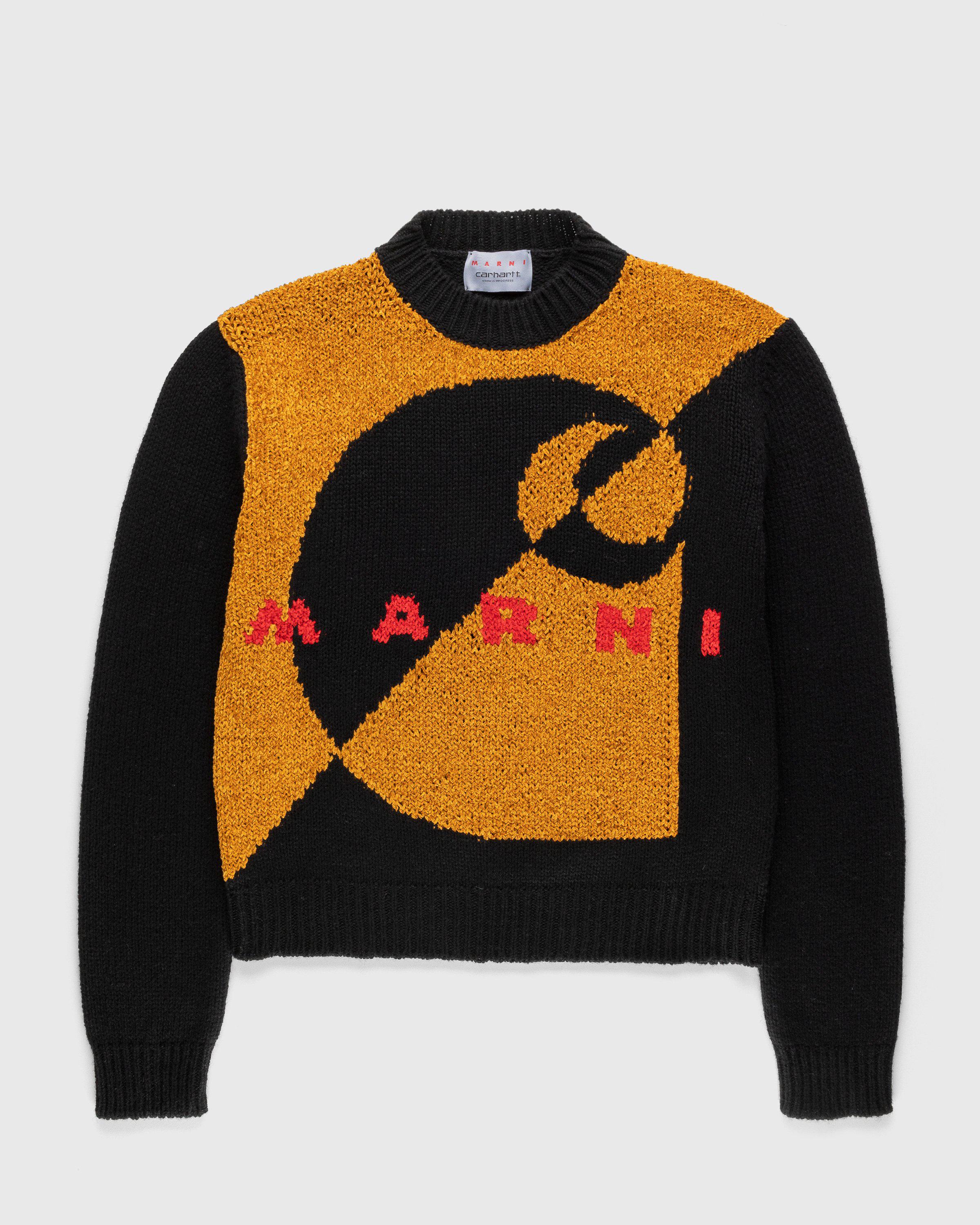 Marni x Carhartt WIP – Intarsia Logo Sweater Brown by MARNI X CARHARTT WIP