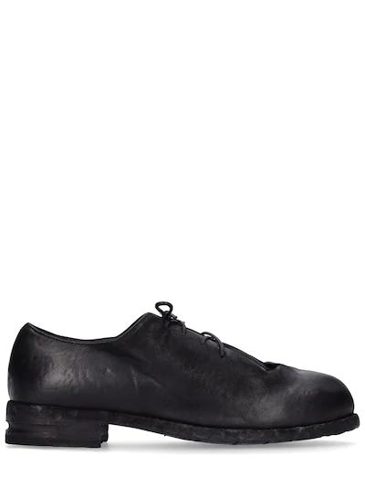mattia capezzani leather derby lace up shoes