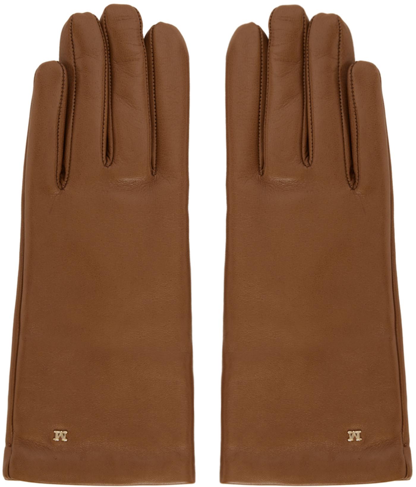 max mara leather gloves