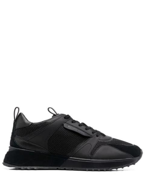 Theo leather mesh-panel sneakers by MICHAEL KORS