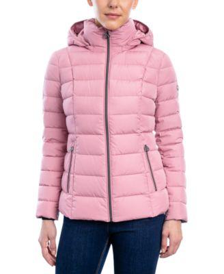 Women's Hooded Stretch Packable Down Puffer Coat by MICHAEL KORS |  jellibeans