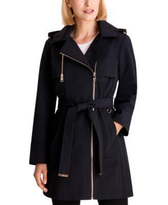 michael kors hooded raincoat