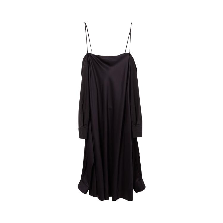 MM6 Maison Margiela Sleeve Wrap Dress 'Black' by MM6 MAISON MARGIELA