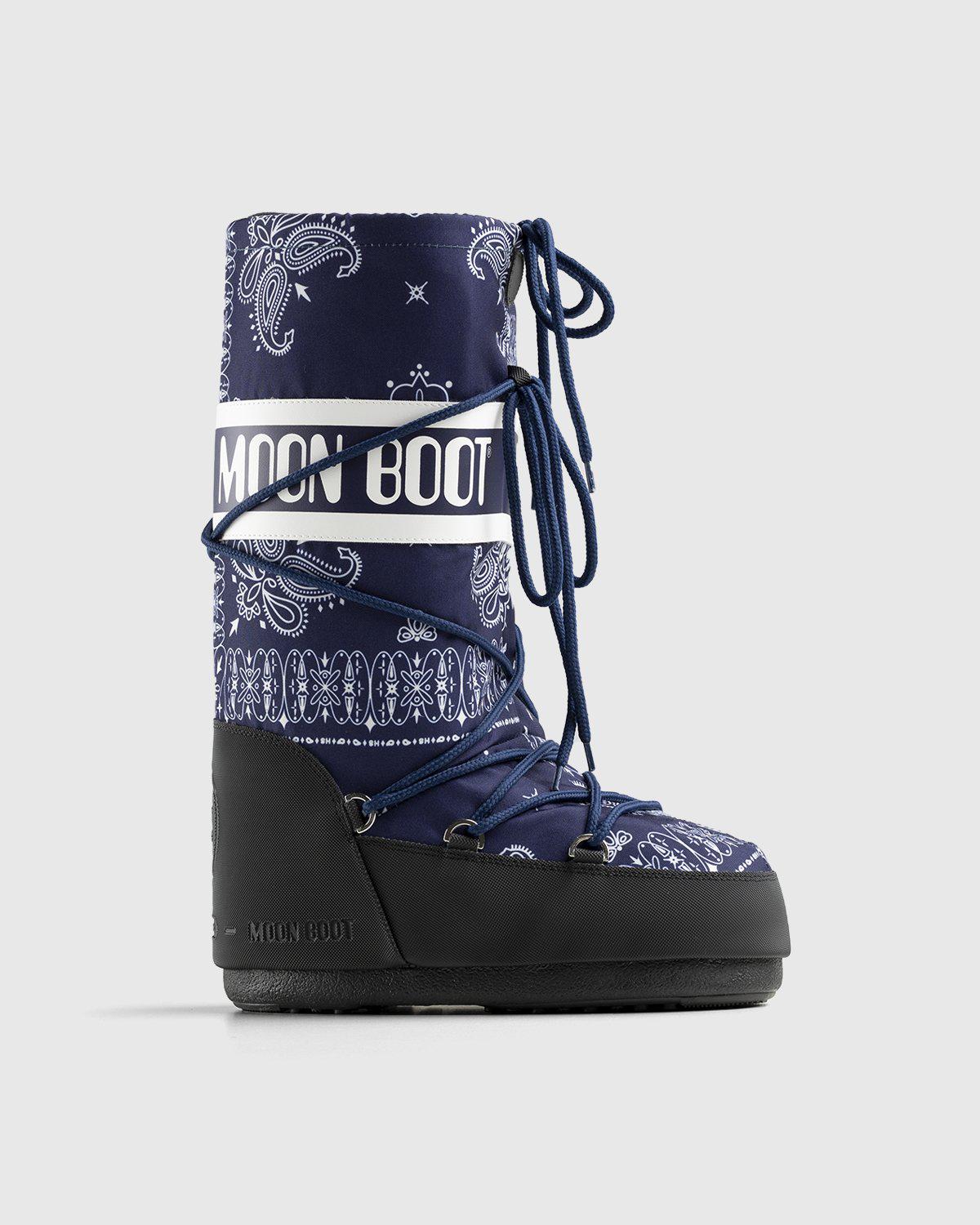 Moon Boot x Highsnobiety – Icon Boot Bandana Blue by MOON BOOT X HIGHSNOBIETY