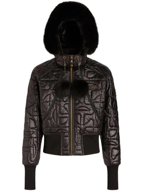 x Telfar shearling quilted jacket by MOOSE KNUCKLES