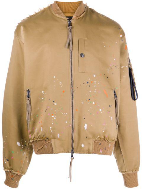 MA-1 paint-splattered bomber jacket by MOSTLY HEARD RARELY SEEN