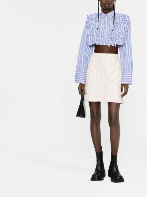 A-line quilted mini skirt by MSGM