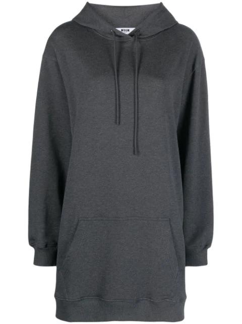 logo print hoodie dress by MSGM