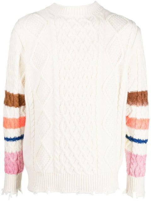 jacquard cable-knit jumper by #MUMOFSIX