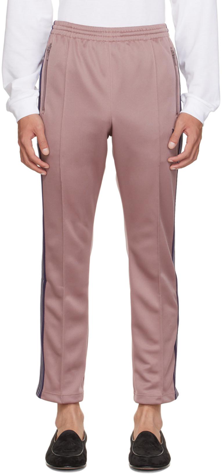 Taupe Narrow Track Pants by NEEDLES