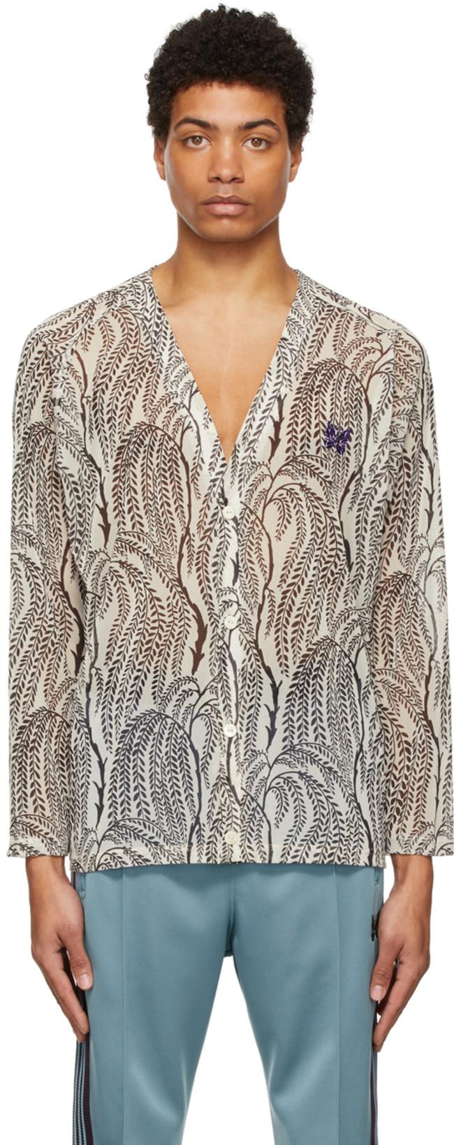 White \u0026 Black Mesh Cardigan by NEEDLES 