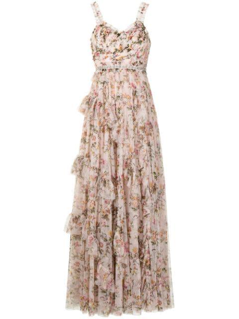 floral maxi dress by NEEDLE&THREAD