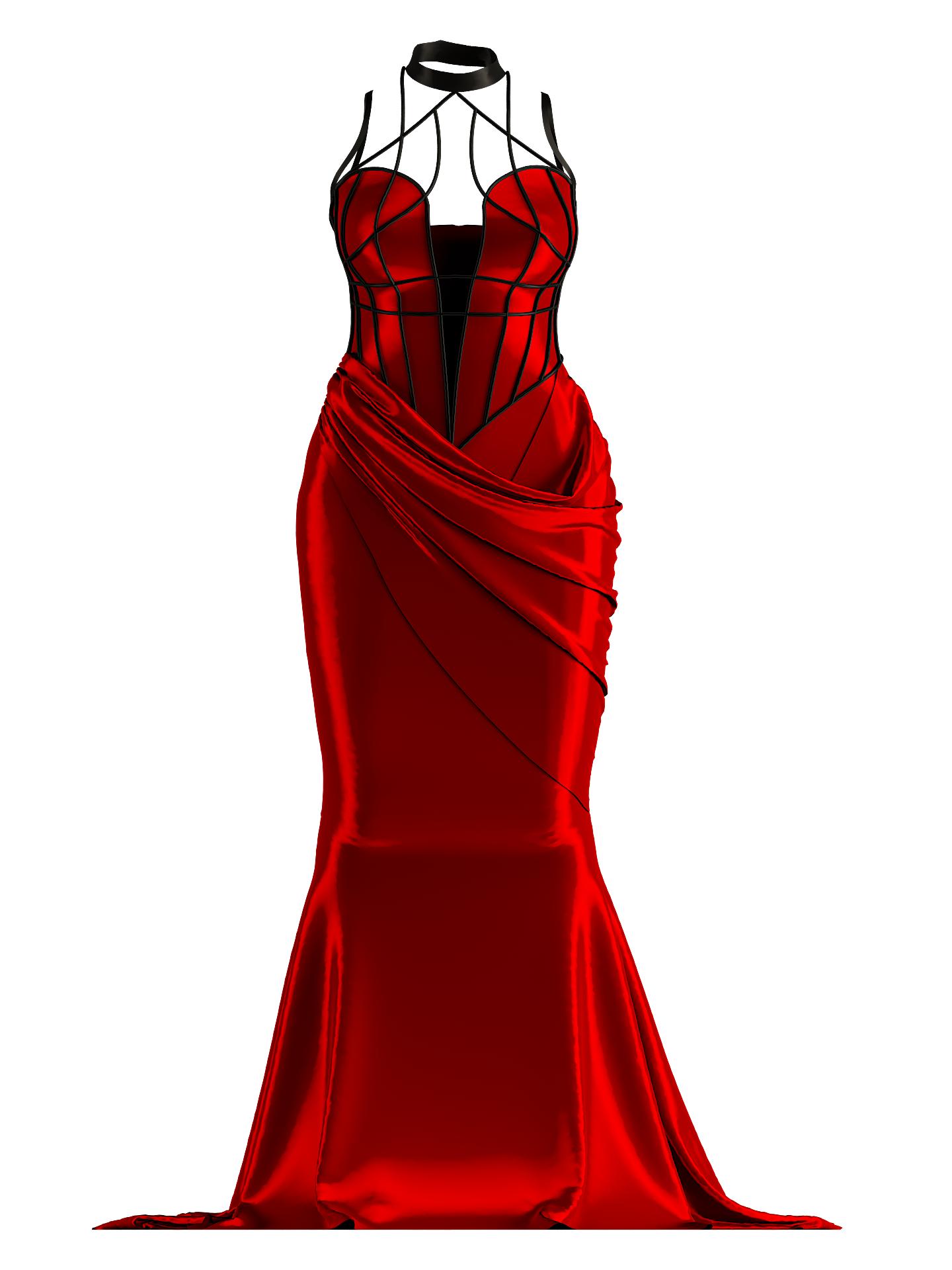 Dress red Nesa by NESA