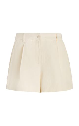 Aeron Leather Carson in Light Khaki Natural Womens Clothing Shorts Knee-length shorts and long shorts 