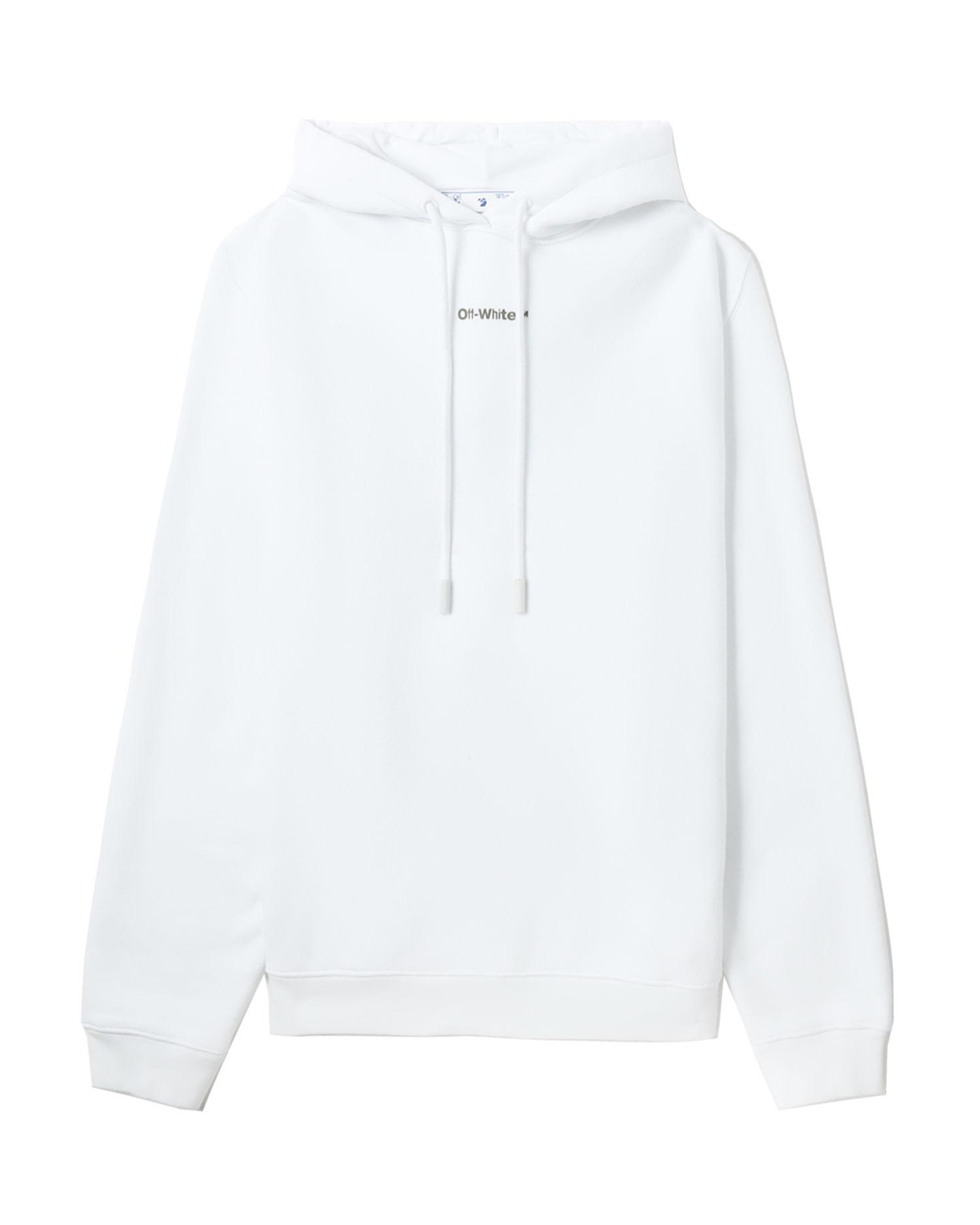 logo-print drawstring hoodie by OFF 
