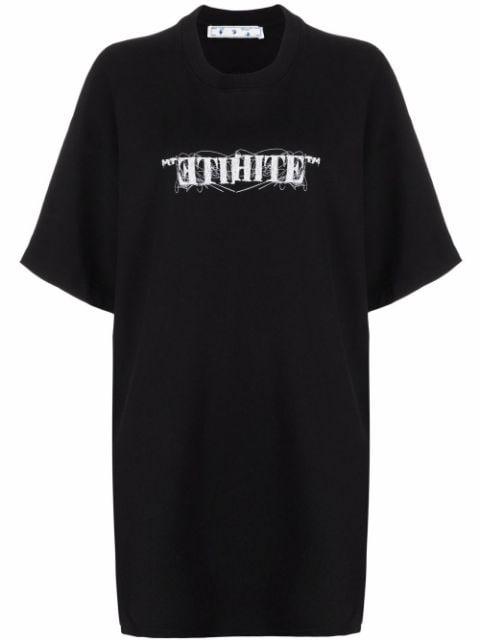 scribbled logo T-shirt by OFF-WHITE
