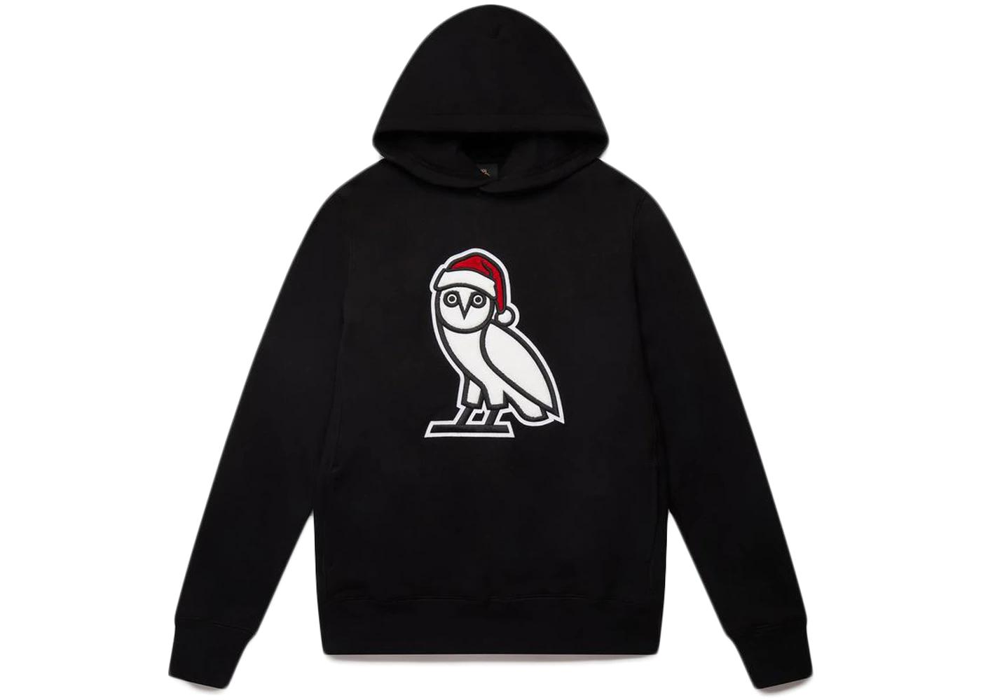 Holiday Owl Hoodie Black by OVO 