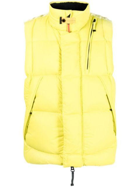 quilted down-feather vest by PARAJUMPERS