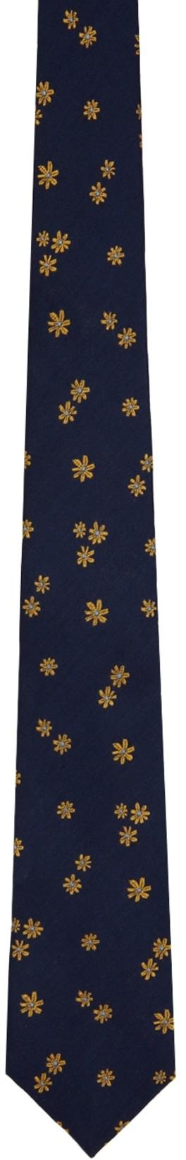 Navy Floral Tie by PAUL SMITH