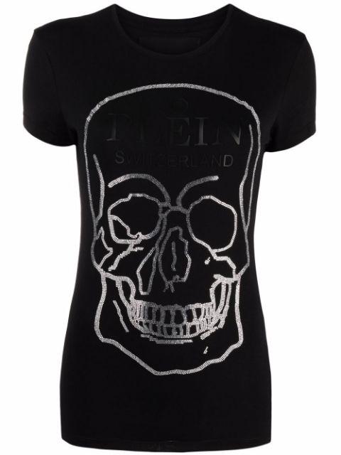 Skull logo print T-shirt by PHILIPP PLEIN