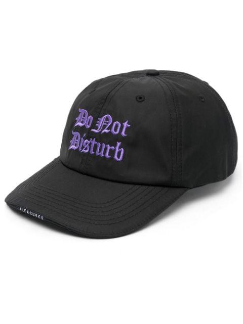 Do Not Disturb embroidered cap by PLEASURES