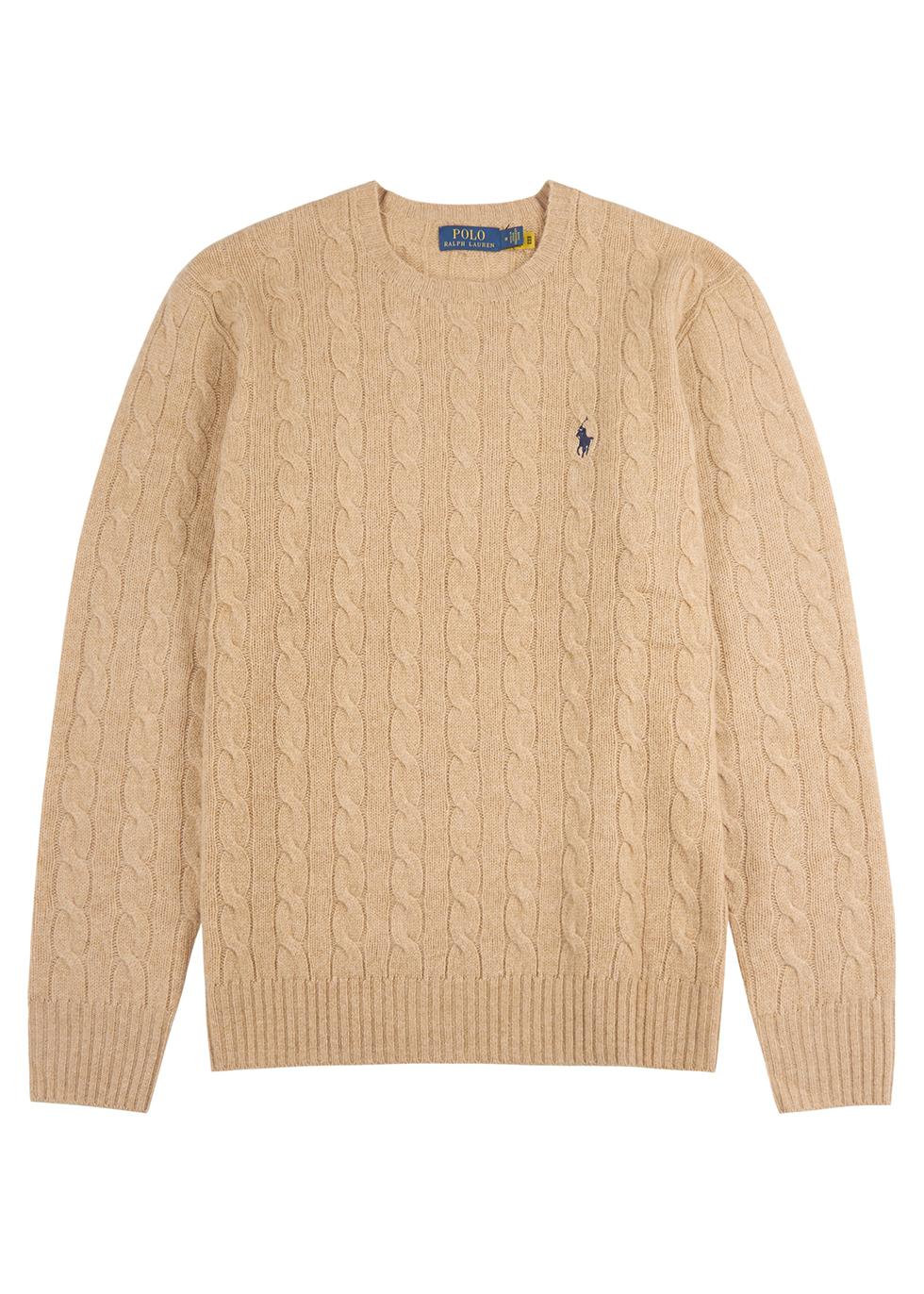 Camel cotton polo jumper by POLO RALPH 