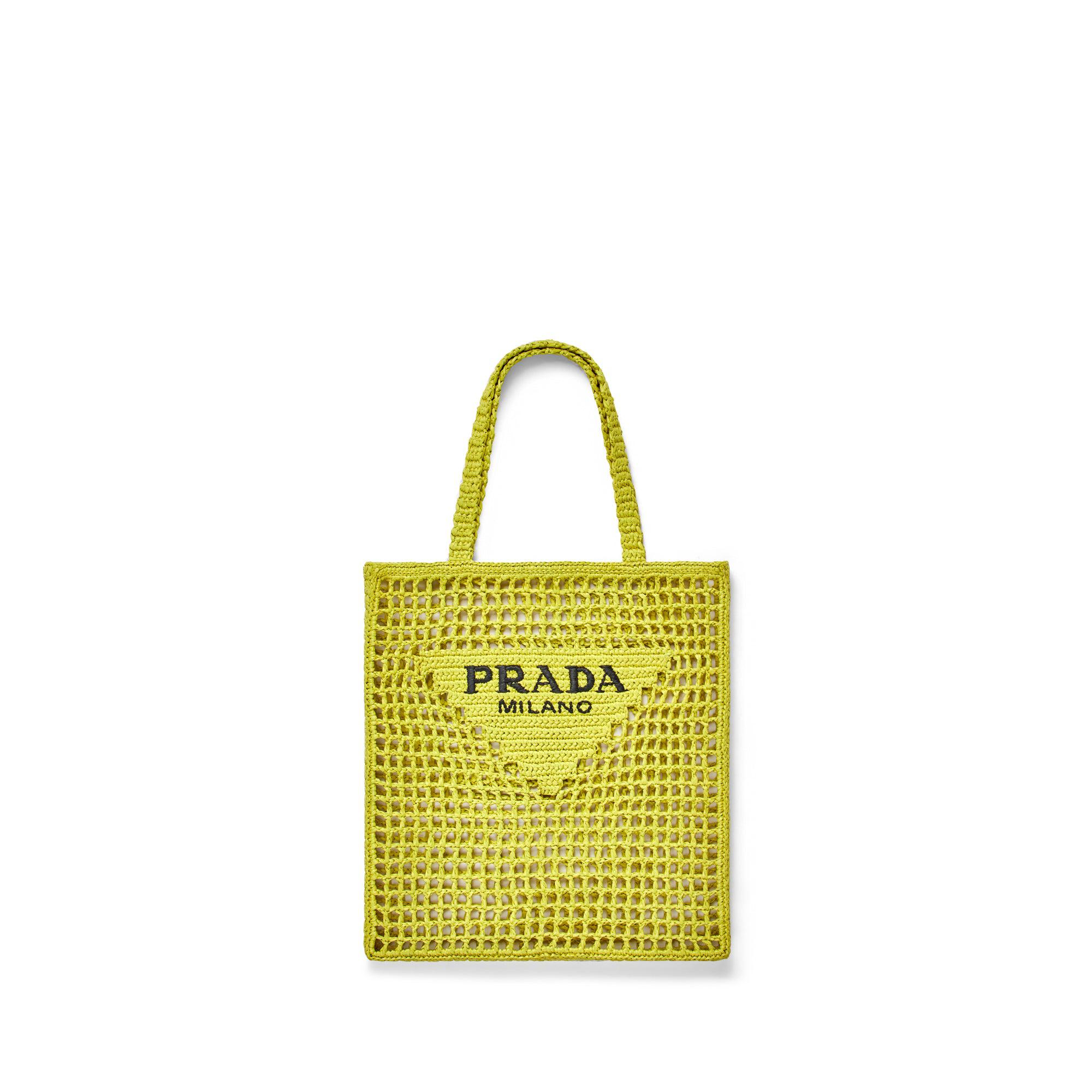 Prada Women's Rafia Tote Bag (Cedar) by PRADA