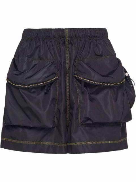 Re-Nylon pouch shorts by PRADA