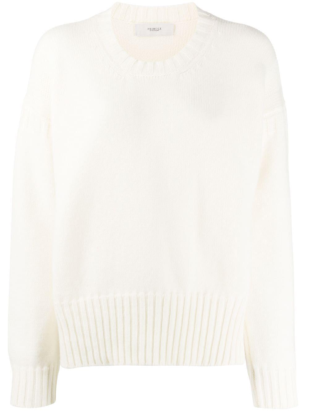 half-zip wool-cashmere jumper by 
