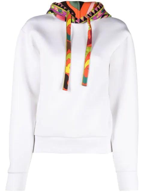 graphic-print scuba hoodie by PUCCI