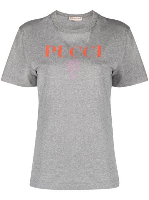 logo-print short-sleeved T-shirt by PUCCI