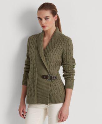 Buckled Cotton Sweater by RALPH LAUREN 