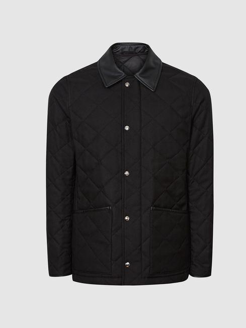 reiss grey puffer jacket