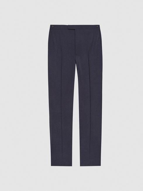 Navy Rush Modern Fit Travel Trousers by REISS