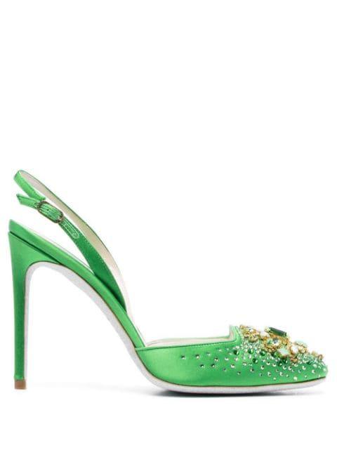 Strass 115mm crystal pumps by RENE CAOVILLA