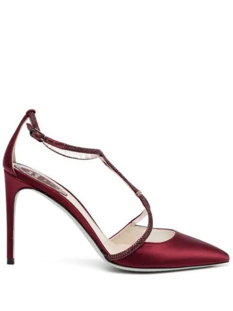 crystal-embellished high-heel pumps by RENE CAOVILLA