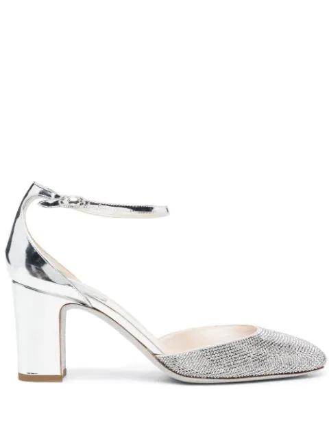 crystal-embellished square-toe pumps by RENE CAOVILLA