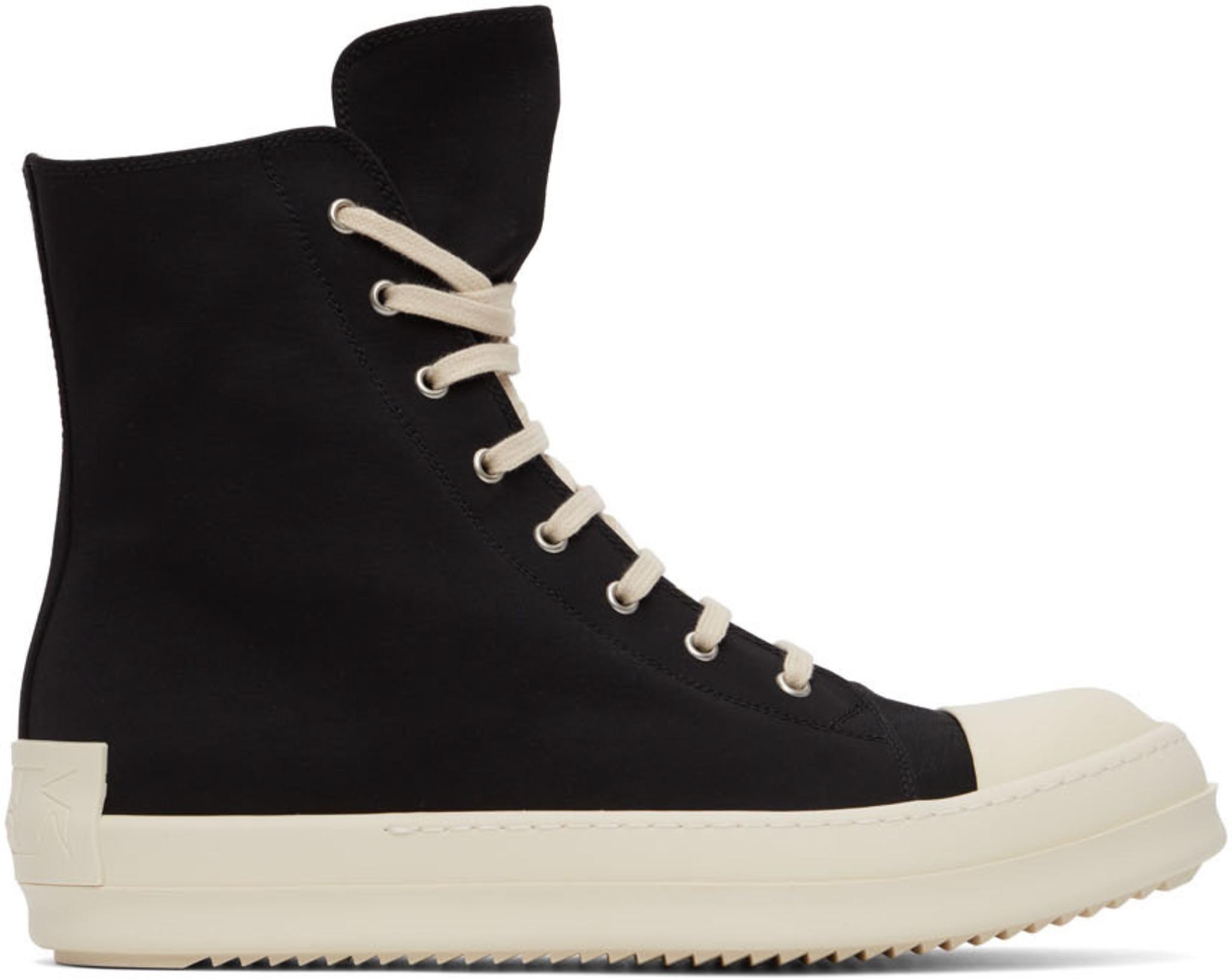 Black Canvas High Sneakers by RICK 