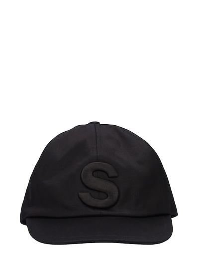 S embroidered canvas cap by SACAI